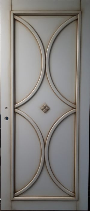 Межкомнатная дверь в профиле массив (эмаль с патиной) Тверь